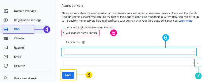 Adding Nameservers GD 2